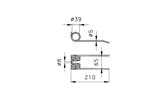 Pružina zemědělská 1-094