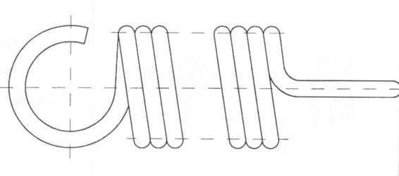 Liaz - vyklápění bočnic (tažná pružina: 8x63x660x70,75 + oka)